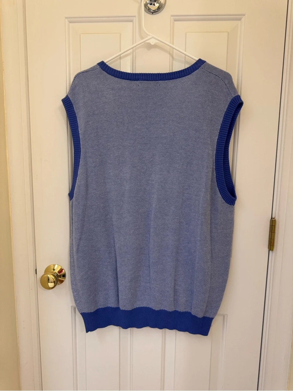 Daniel Cremieux Collection Blue Textured Knit Sweater